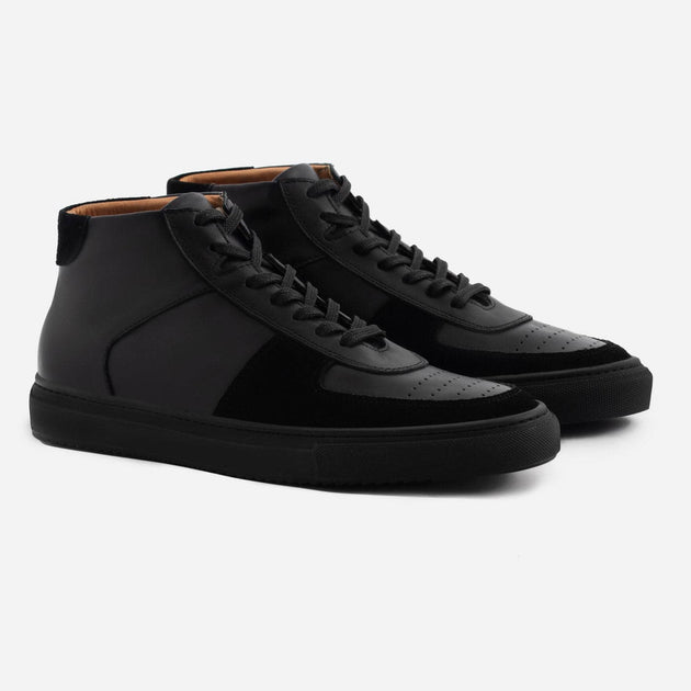 LOUIS VUITTON High Top Suede Sneaker Black