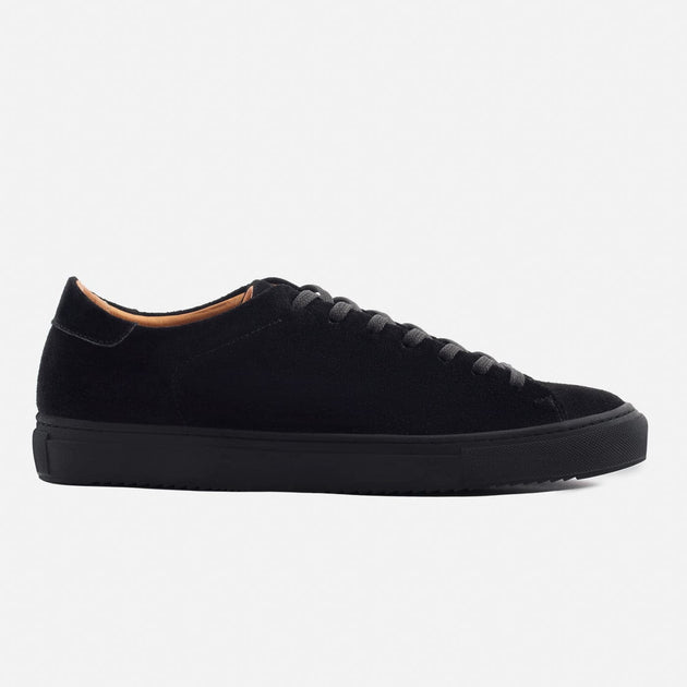 All black suede sneakers clearance