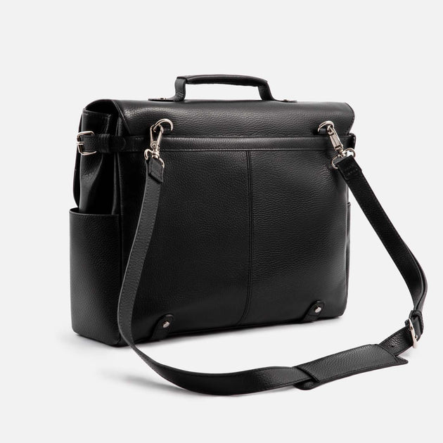 Men's pebbled messenger bag store
