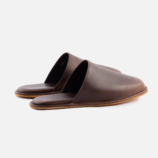 【MODERNIF】Leaden Leather Slippers Larsen Slippers - Nubuck - Men's