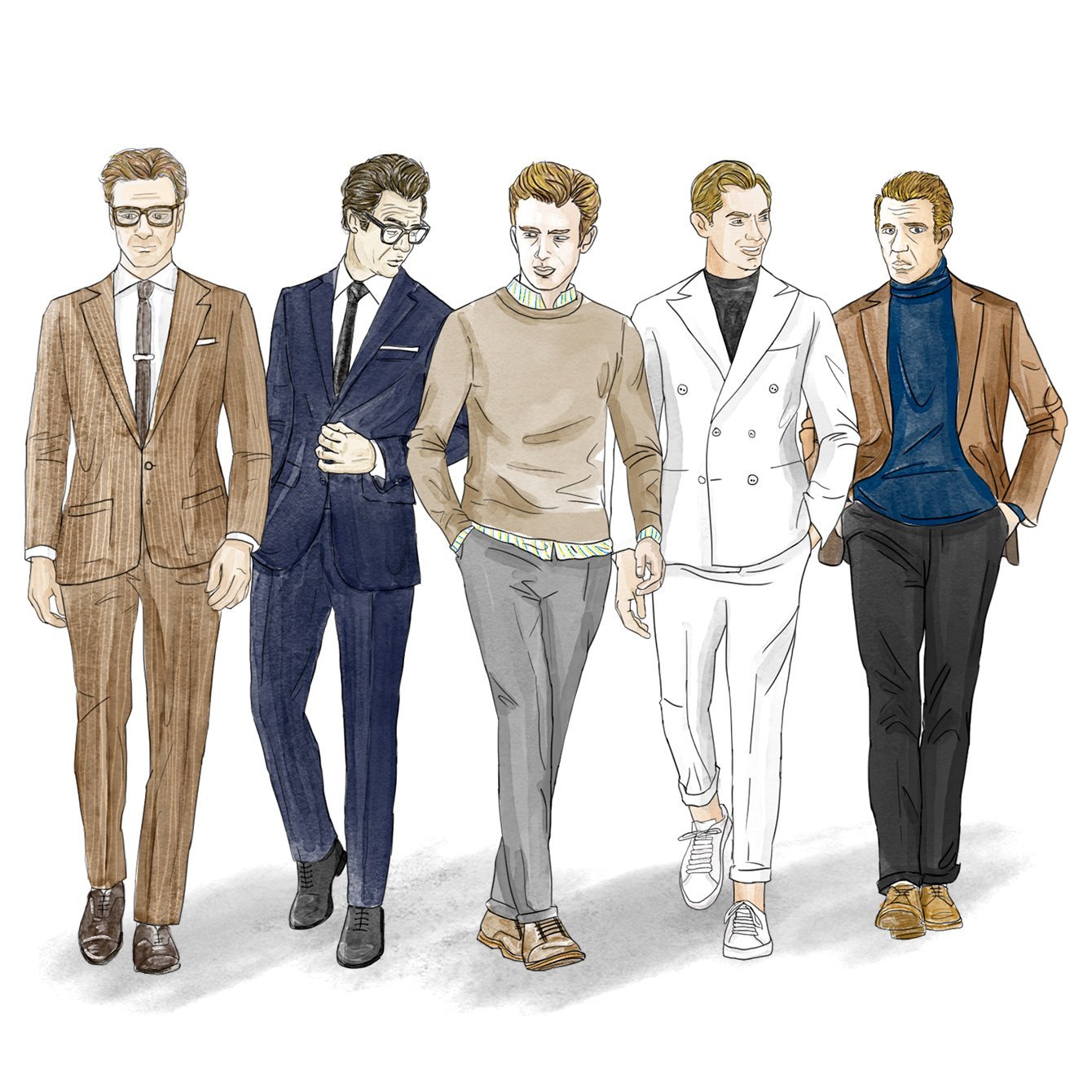 five male fashion icons in movies