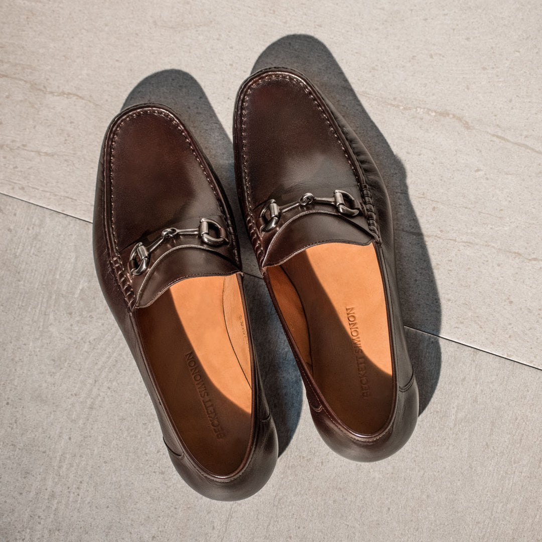 Beckett Simonon Vintage Dark Brown Leather Loafers Cohen Loafers - Men main image 4