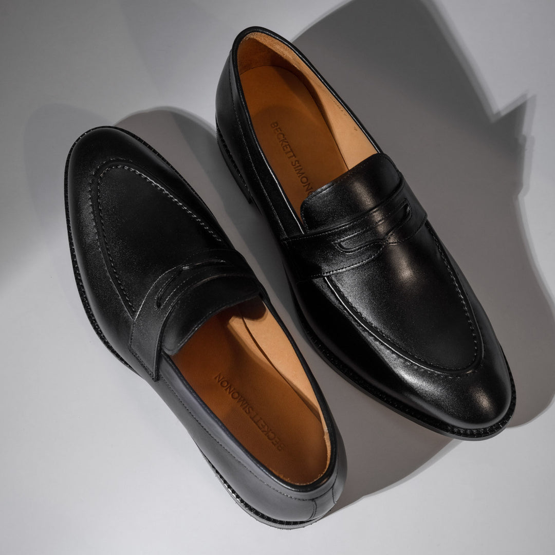 Beckett Simonon Cohen Penny Loafers Mens Size‎ 13 Black Leather Slip On Shoe Cohen Loafers - Men main image 3