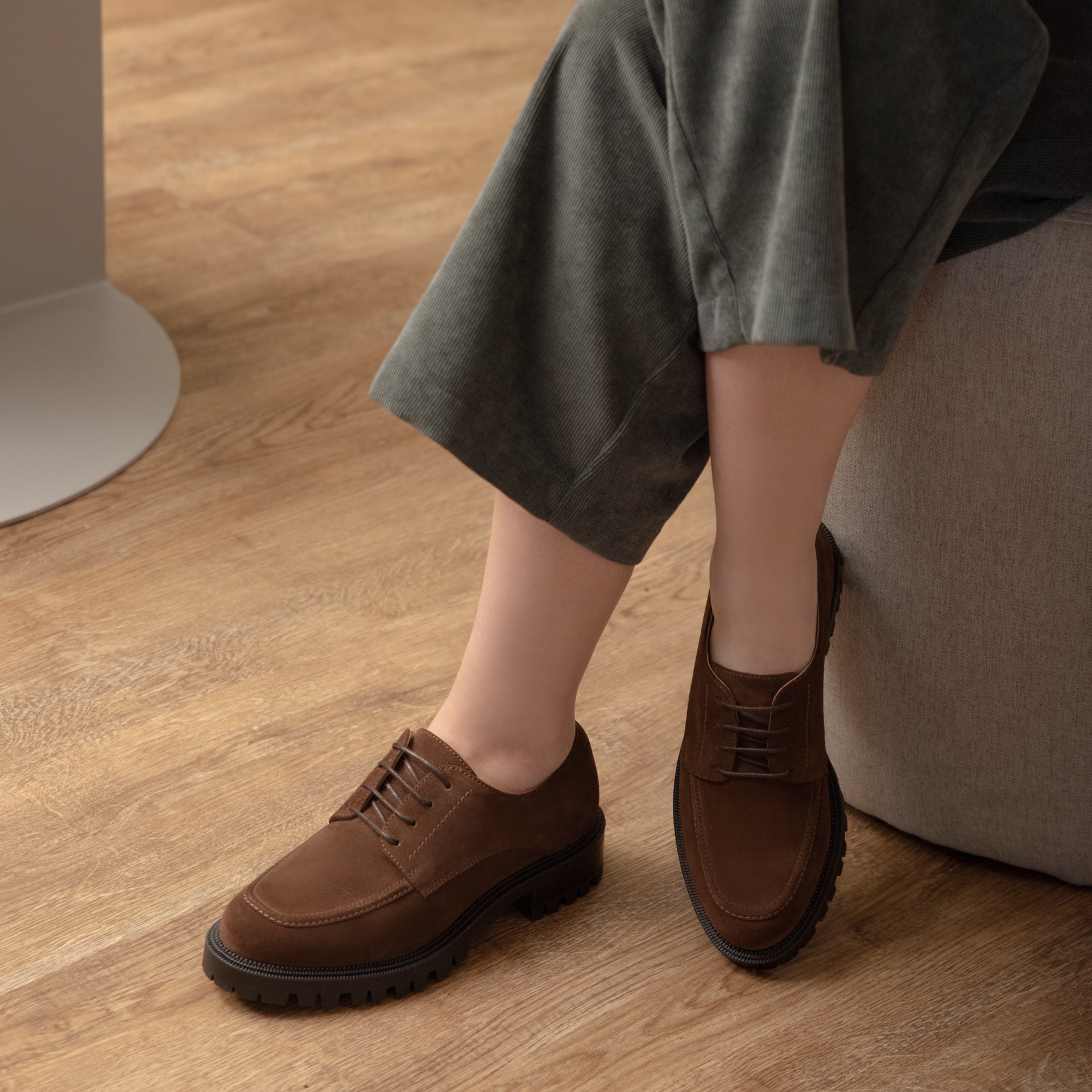 Emma Derby - Water Repellent Suede