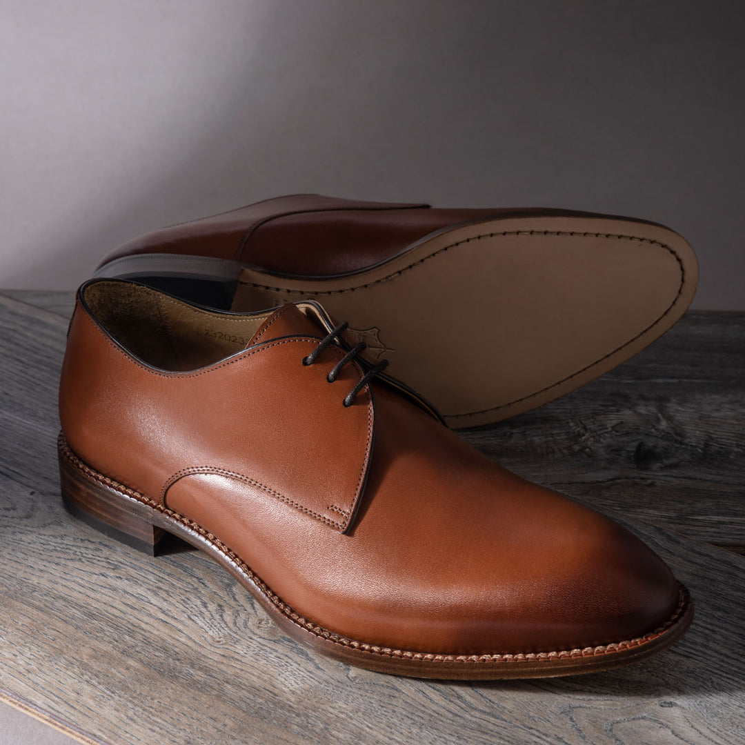 DONUM IRVINE DERBIES Brown Leather Dress Shoes DONUM IRVINE DERBIES Brown Leather Dress Shoes main image 2