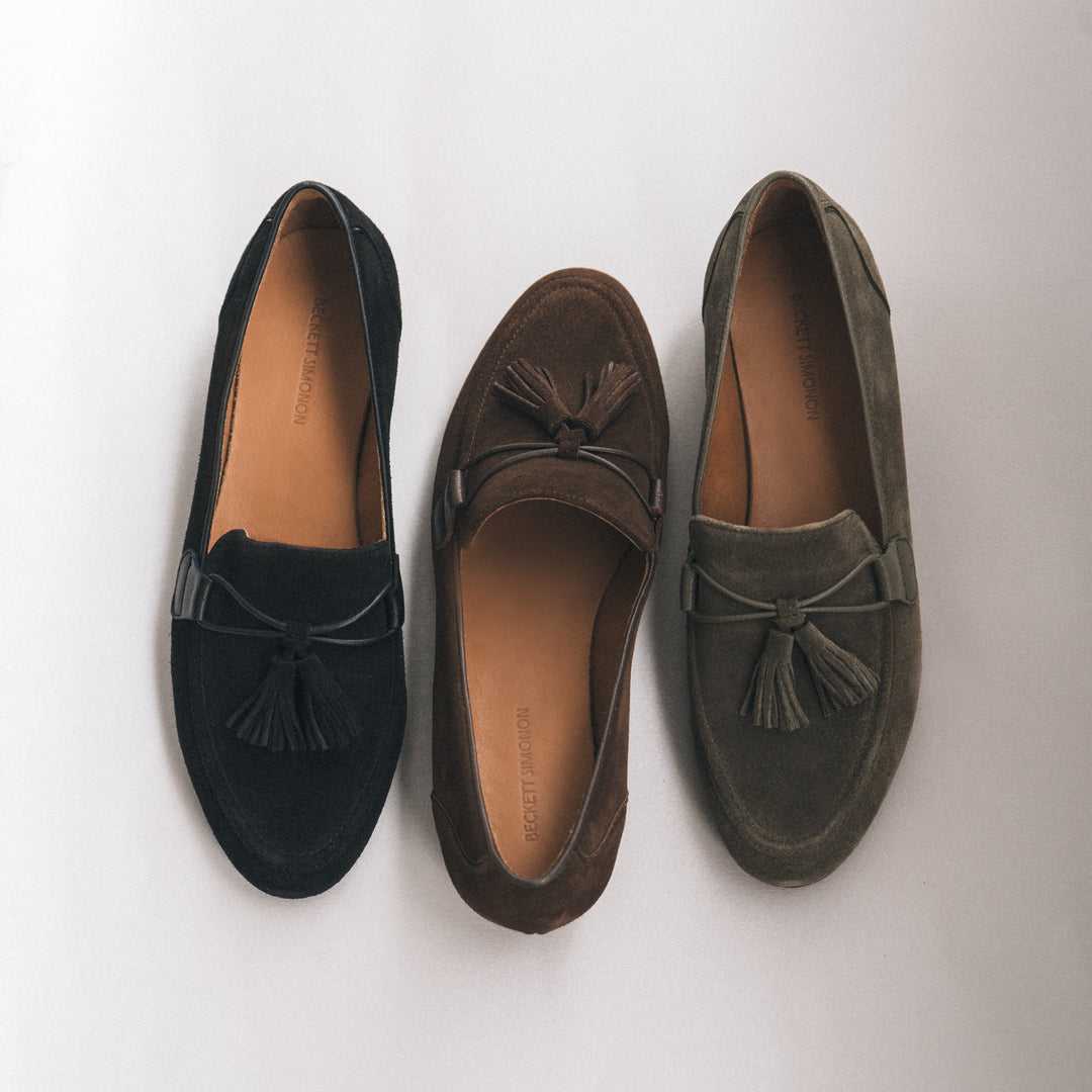 Julia Loafers - Water Repellent Suede & Full Grain Leather  display picture 3
