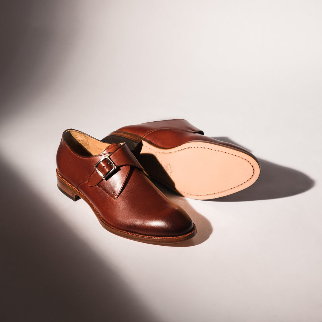 Beckett Simonon Cognac Leather Monk Strap Shoes Beckett Simonon | Shoes | Beckett Simonon Cognac Leather  main image 3