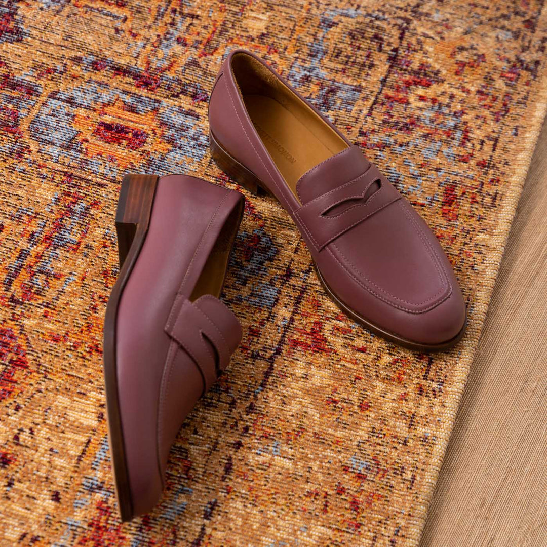 Beckett Simonon Oxblood Penny Loafers