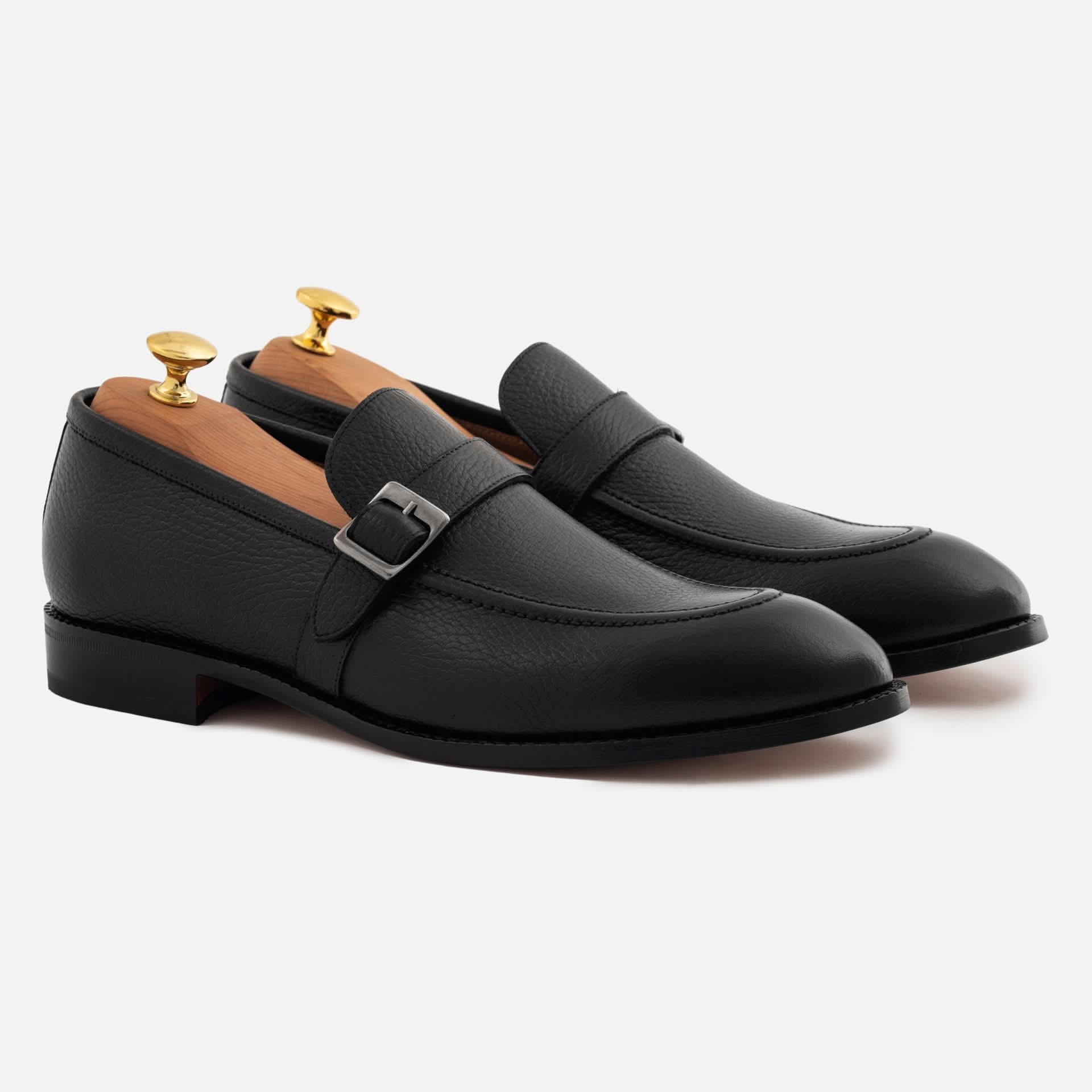 Beckett Simonon Archie Belted Loafer - Mens Pebbled Leather | Black | Size 8 | Men's Casual Shoe Beckett Simonon Archie Belted Loafer - Mens Pebbled Leather | Black | Size 8 | Men's Casual Shoe