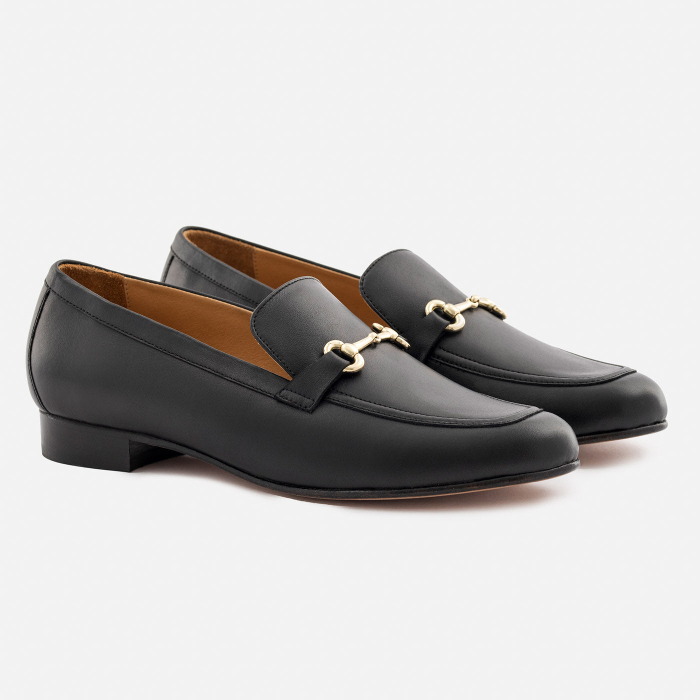Black and gold designer loafers shop