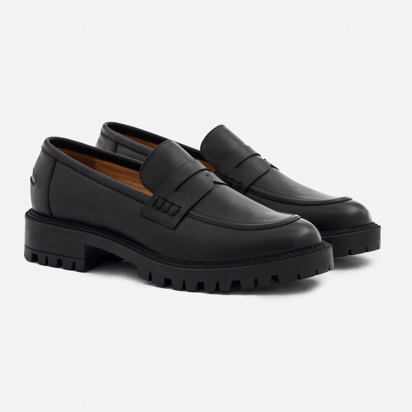 Black and white loafers womens hot sale