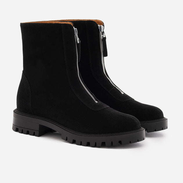 zip up boots womens