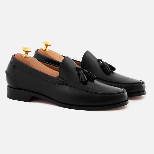Beckett Simonon Black Leather Tassel Loafers size 10 Bernard Tassel Loafers - Men main image 4