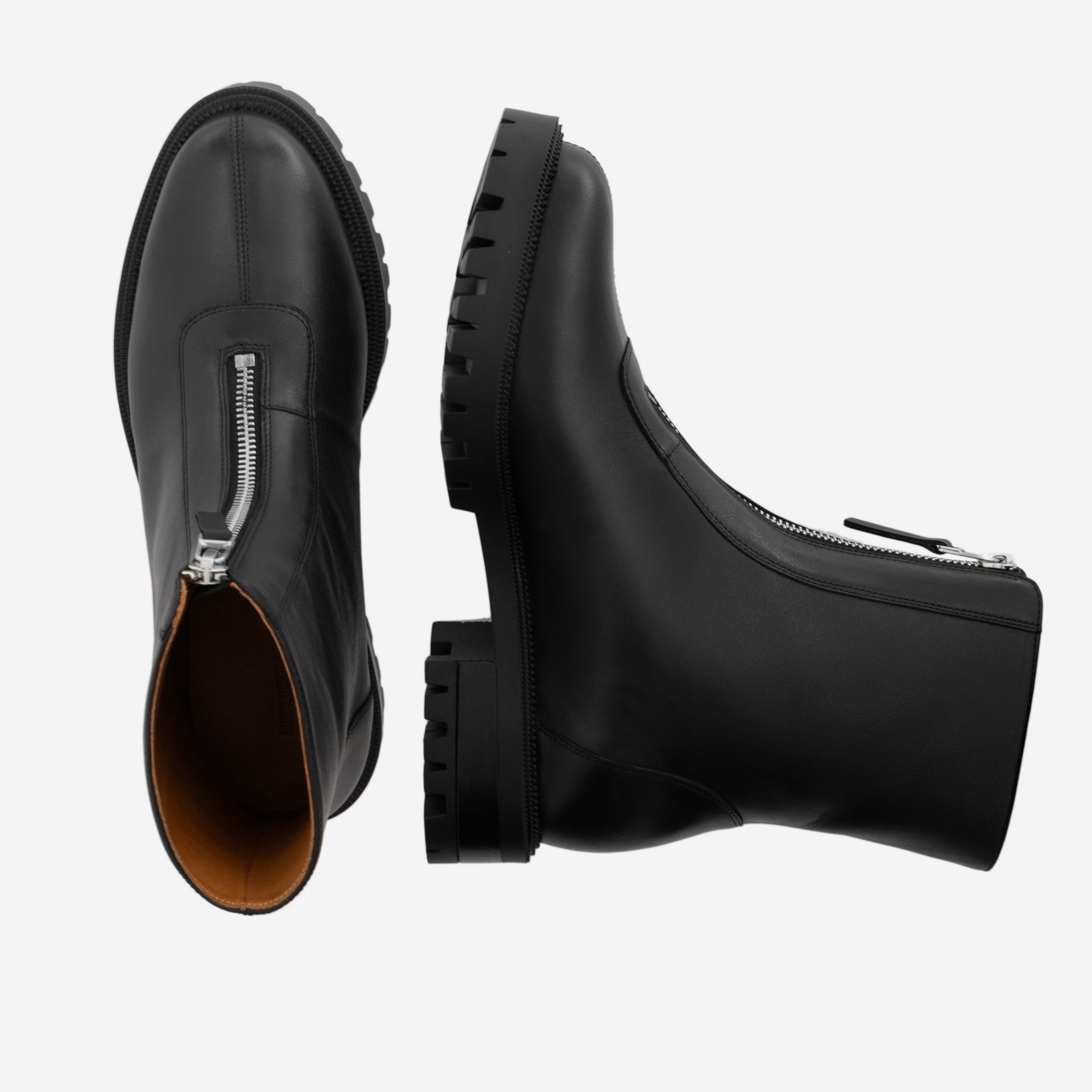 Jenna Zip Up Boots - Women's Full-Grain Leather