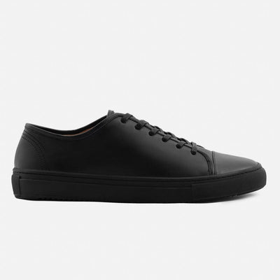 Black minimalist sneakers top