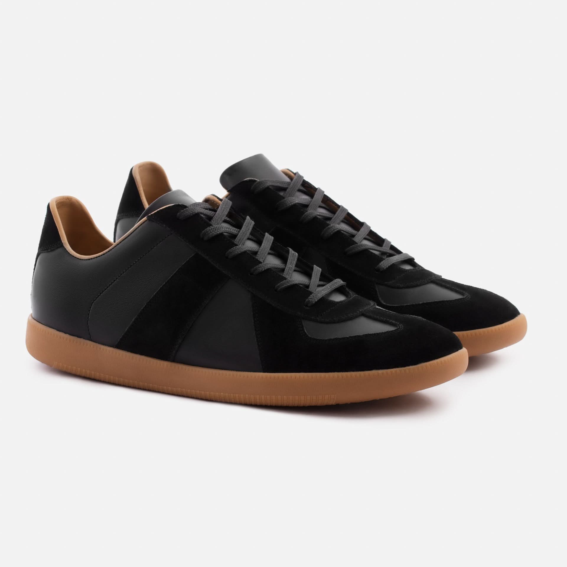 Morgen Trainers - Leather/Suede - Gum Sole - Men's
