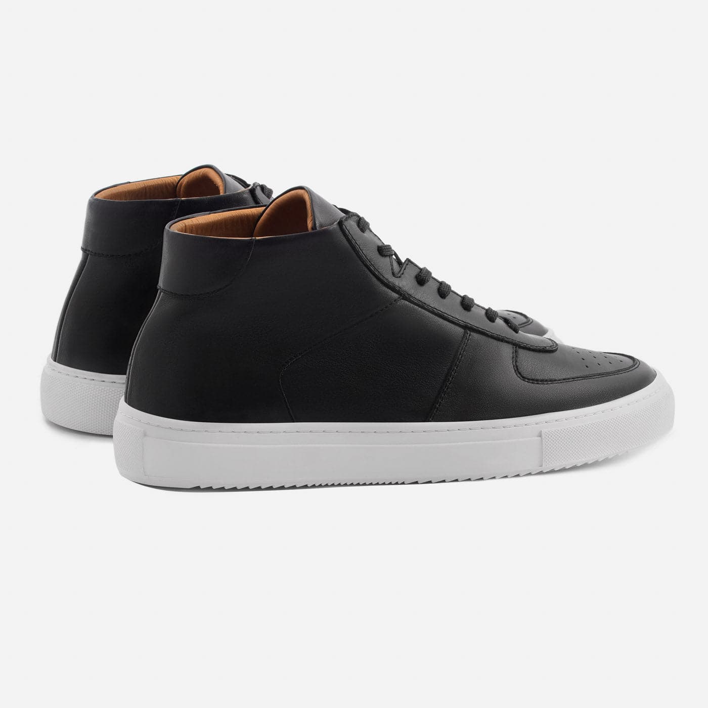 Leather high top sneaker cheap