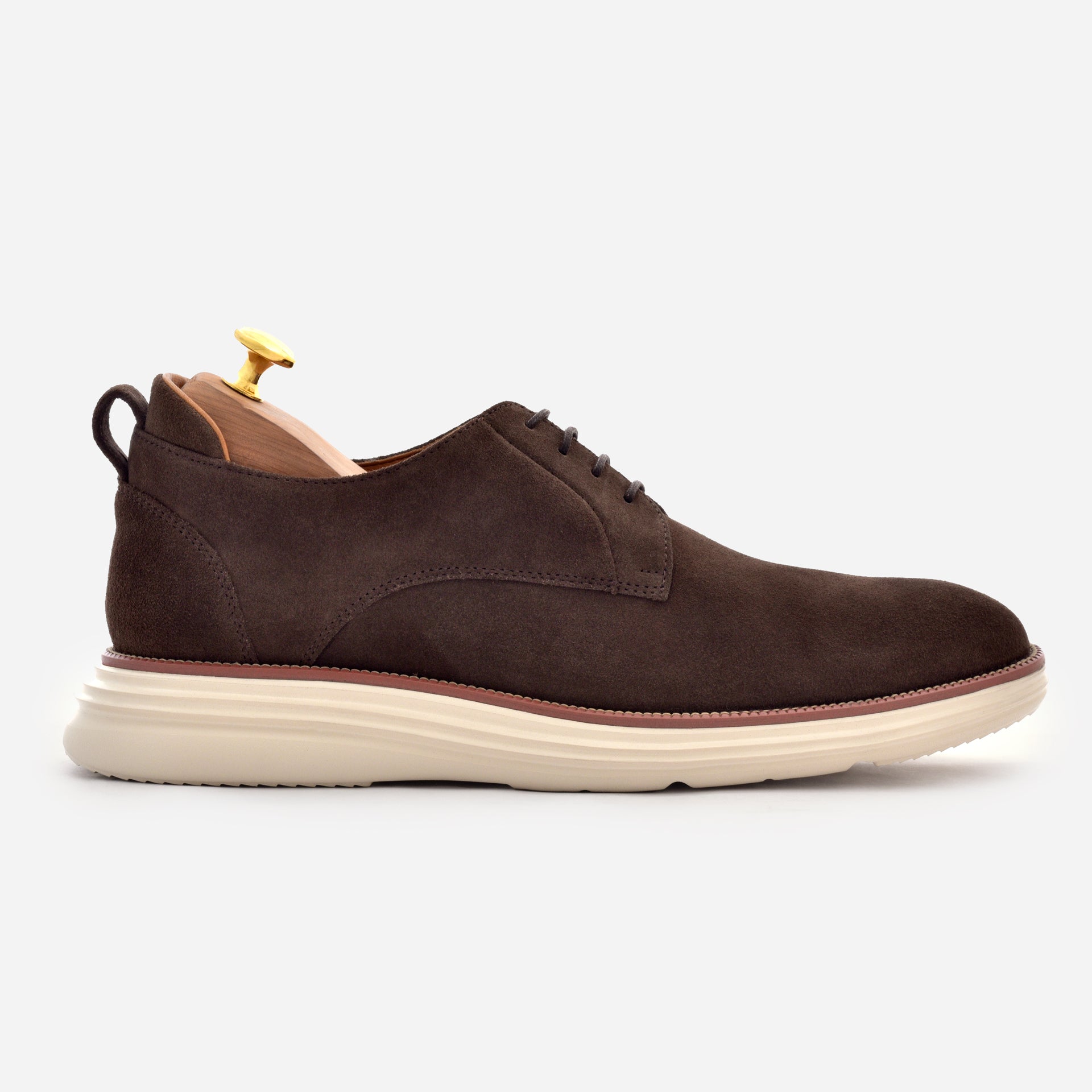 Cole Haan Brown Suede Men\'s Derbys Cole Haan Bergin Wingtip Suede Shoe Men 9 M Chestnut... | Depop main image 4