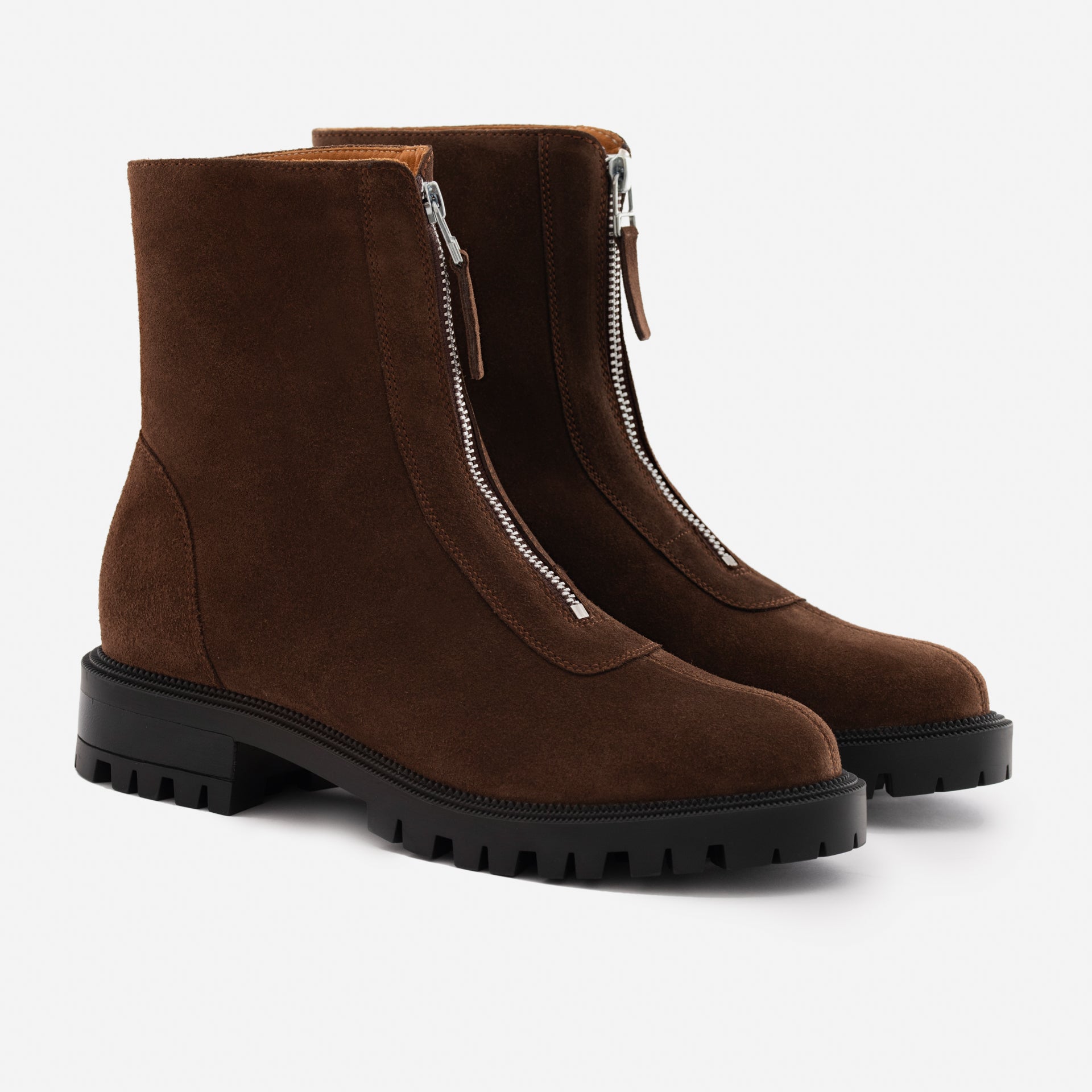 Jenna Zip Up Boots - Women's Water-Repellent Suede