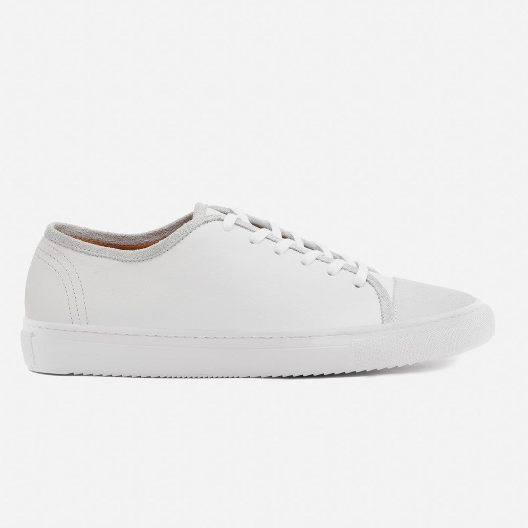 Beckett Simonon Prieto Sneakers in White/Grey Leather and Suede