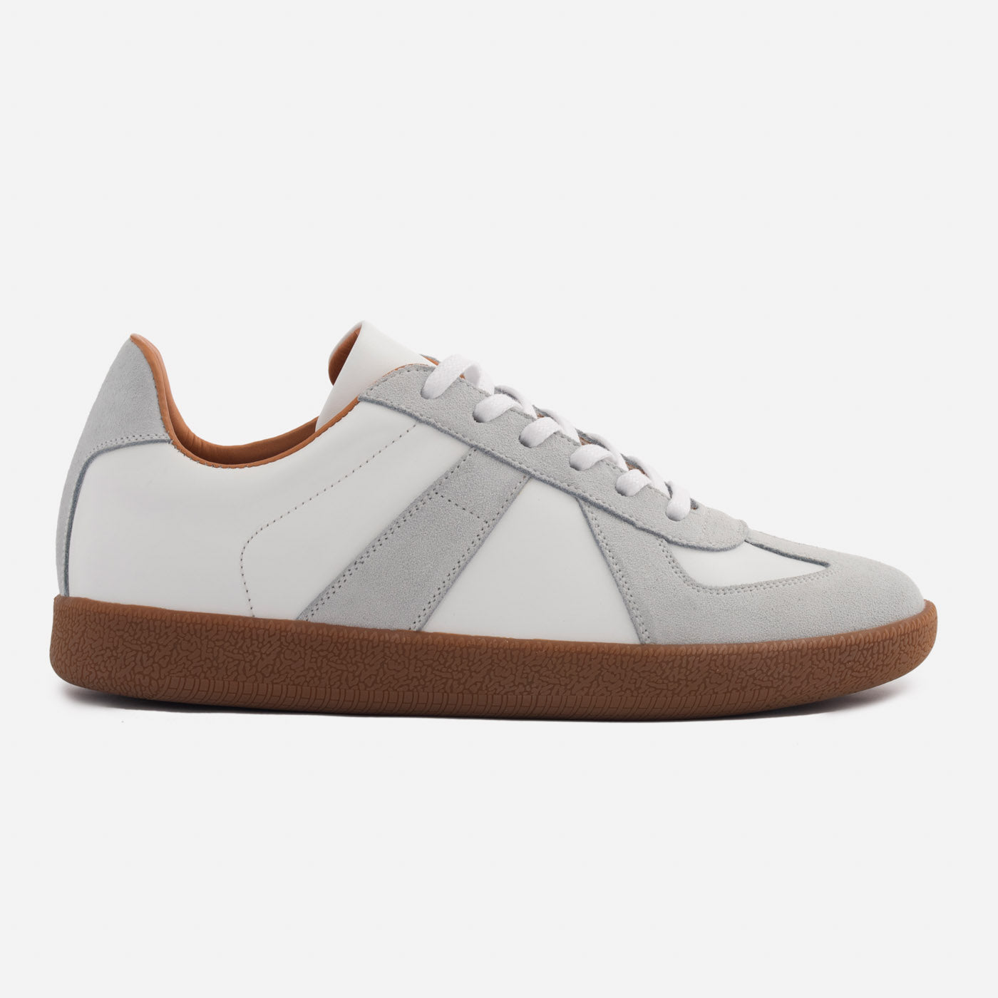 Morgen Trainers Leather Suede Gum Sole Women s