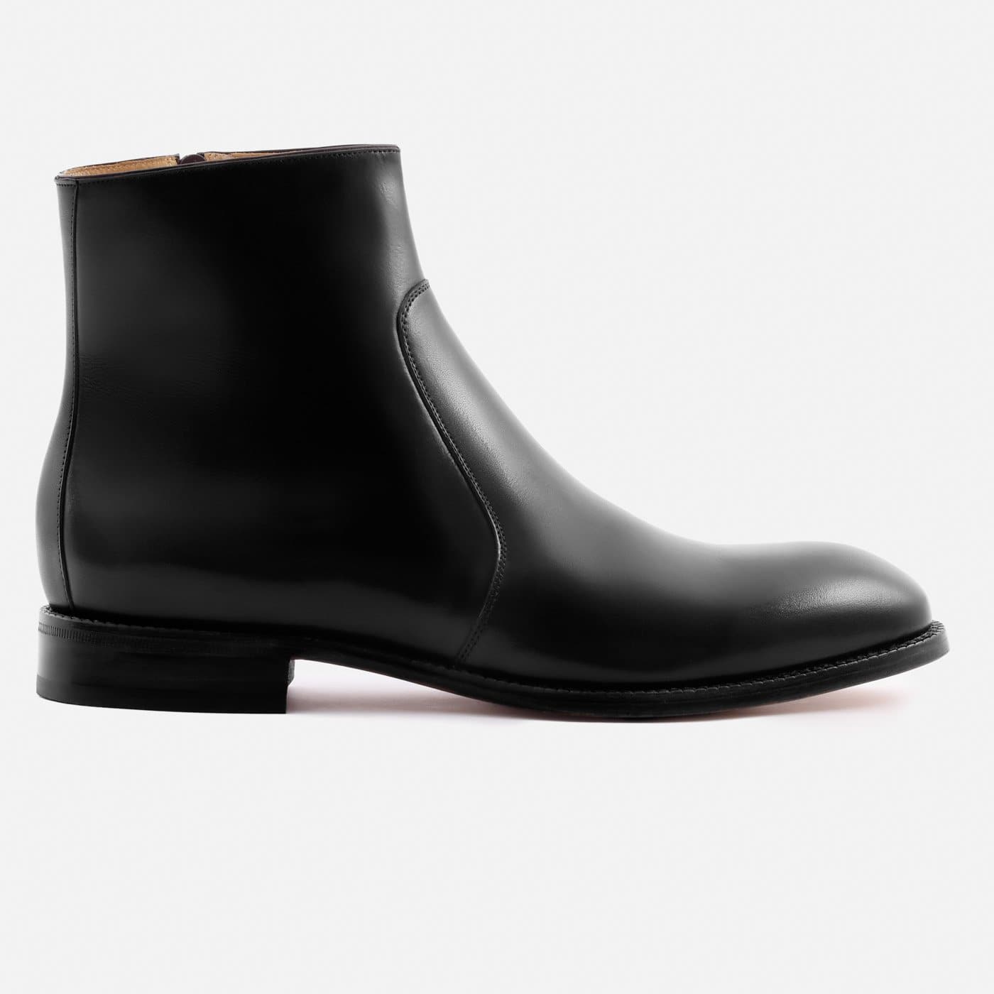 Ankle boots mens zipper cheap