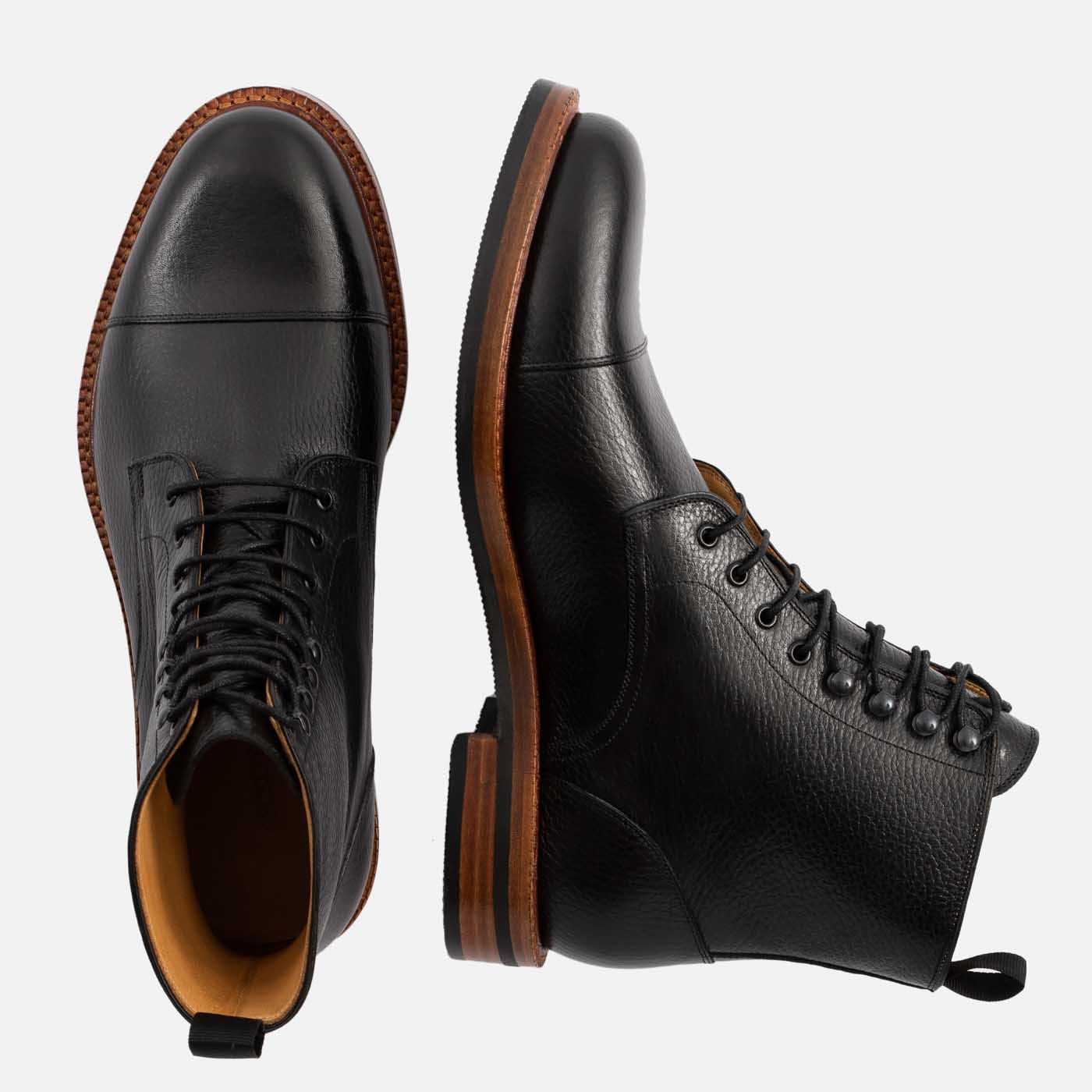 Dowler Boots Pebbled Leather Men's