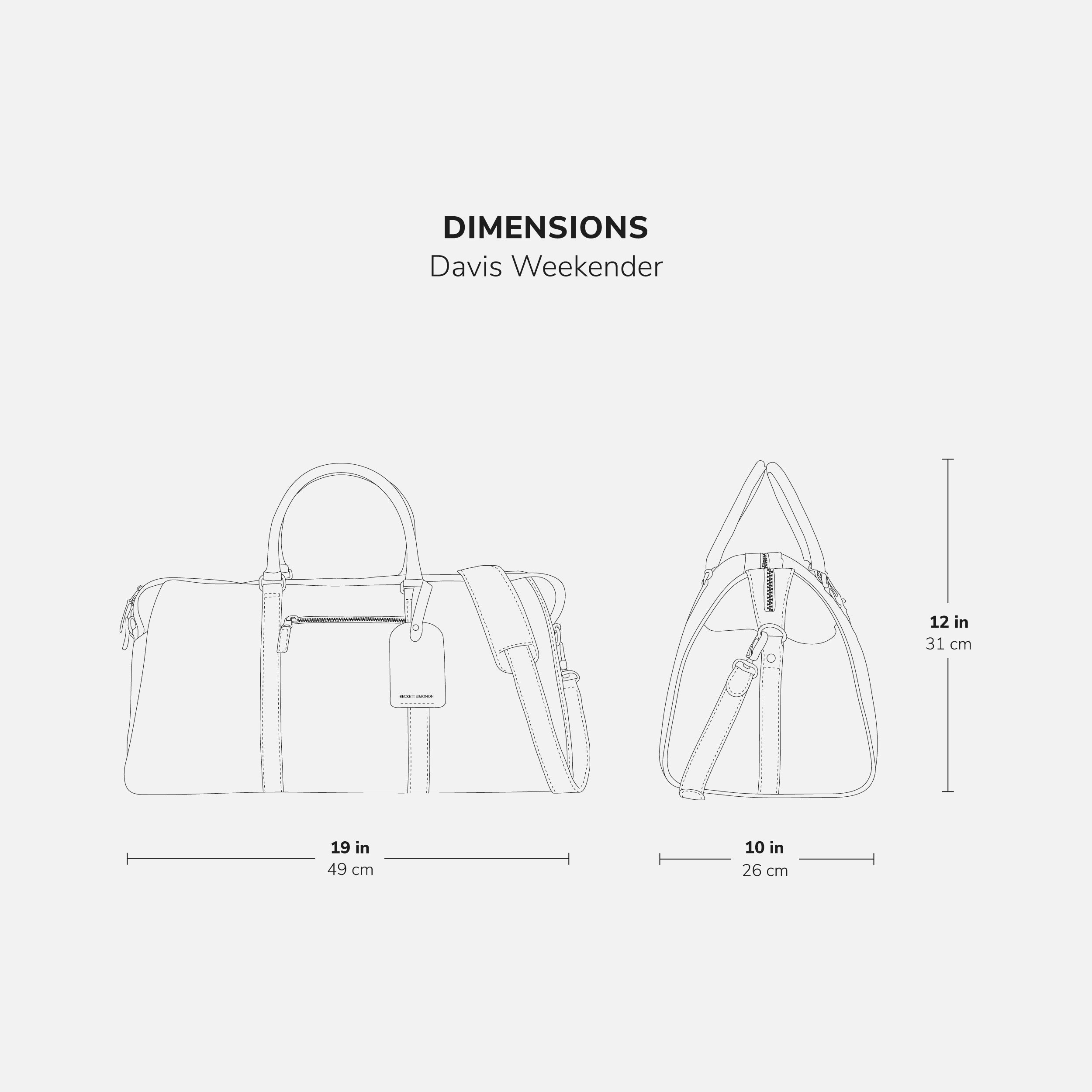 Beckett new arrivals simonon weekender