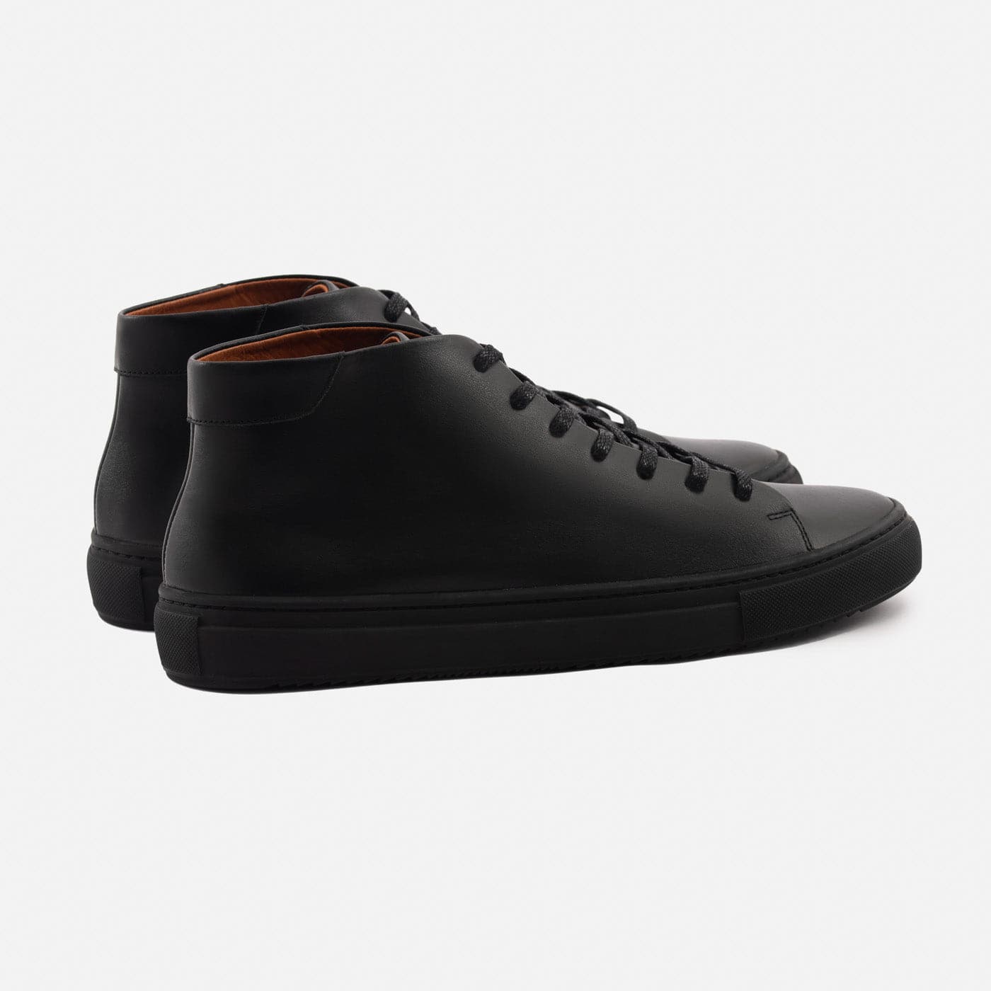 Plain black high tops discount