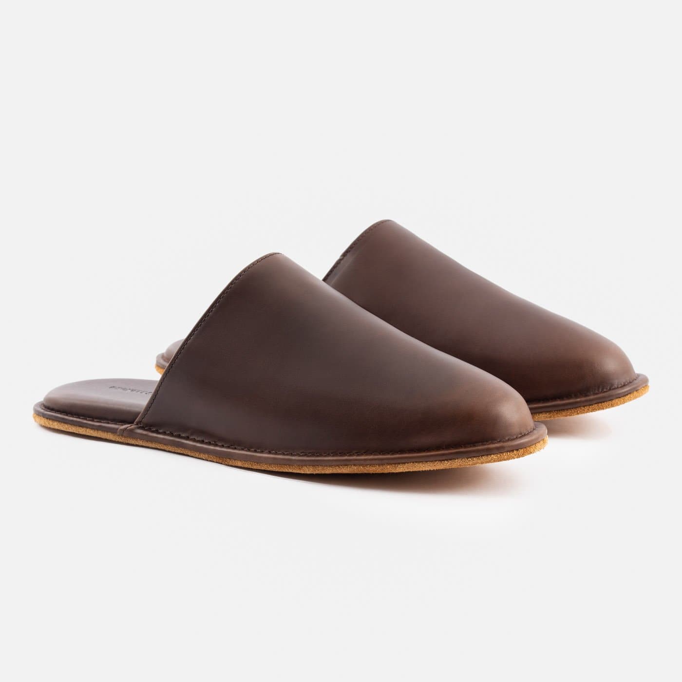 Leather mule slippers store